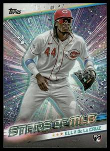 lot 182A image: Elly De La Cruz RC 2024 Topps Stars of MLB #SMLB-23 Cincinnati Reds Baseball Card
