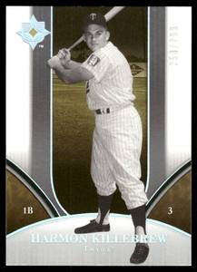 lot 183A image: Harmon Killebrew Numbered 799 2006 Upper Deck Ultimate Collection #204 Minnesota Twins Baseball Card
