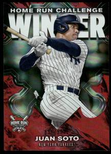 lot 185A image: Juan Sota Numbered 923 2024 Topps Home Run Challenge #HRCW-20 New York Yankees Baseball Card
