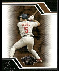 lot 189A image: Albert Pujols 525 2008 Topps Triple Threads Gold #38 St. Louis Cardinals Baseball Card