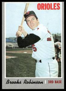 lot 200A image: Brooks Robinson 1970 Topps #230 Baltimore Orioles Baseball Card