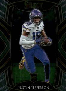 lot 209A image: Justin Jefferson RC 2020 Panini Select #261 Minnesota Vikings Football Card