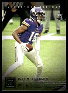 lot 214A image: Justin Jefferson RC 2020 Panini Chronicles #PA-23 Minnesota Vikings Football Card