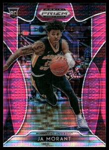 lot 237A image: Ja Morant RC Pink Prizm 2019 Panini Draft Picks #2 Murray State Racers Basketball Card