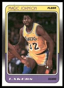 lot 241 image: Magic Johnson 1988 Fleer #67 Vintage Basketball Card