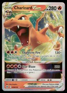 lot 255A image: Charizard Holo Pokemon Card 018172