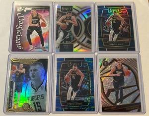 lot 139A image: Nikola Jokic 6-Card Basketball Lot