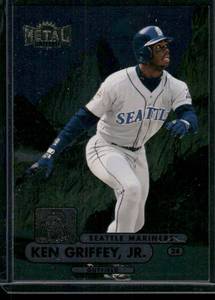 lot 262 image: Ken Griffey Jr. 1998 Metal Universe #161 Baseball Card