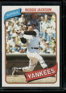 lot 273 image: Reggie Jackson 1980 Topps #600 Baseball Card
