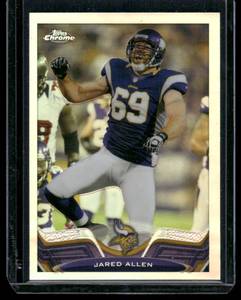 lot 302 image: Jared Allen Refractor 2013 Topps Chrome #58 Football Card