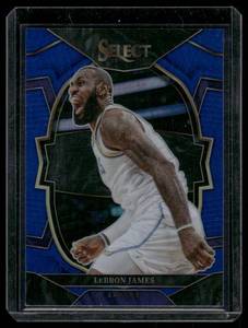 lot 315 image: LeBron James Blue Prizm 2022 Panini Select #26 Basketball Card