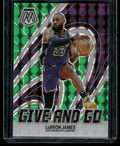 lot 316 image: LeBron James Mosaic 2024 Panini Prizm #3 Basketball Card