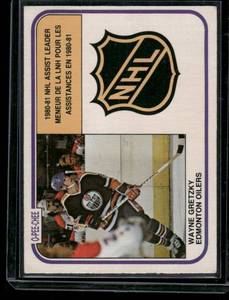 lot 320 image: Wayne Gretzky 1981 O-Pee-Chee #383 Hockey Card