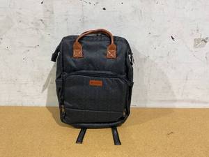 lot 376 image: Monbebe Bolt Infant Diaper Bag Backpack with Bassinet Changing Station, Urban Boho