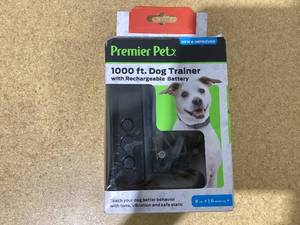lot 612 image: Premier Pet 1000 ft. Dog Trainer with Rechargeable Battery