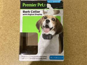 lot 617 image: Premier Pet Bark Collar with Digital Display - Reduces barking quickly & safely