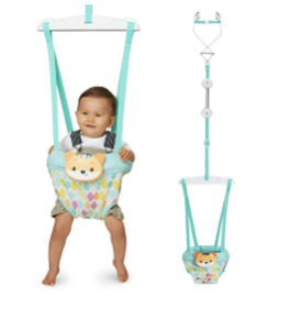 lot 367 image: Infantino 2-in-1 Music & Lights Doorway Jumper, Fox Motion-Activated Toy, Unisex 4M, Multicolor