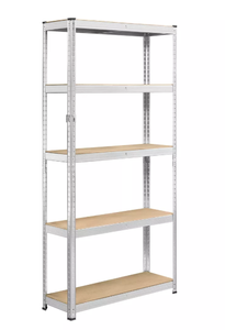 lot 56 image: Yaheetech 5-Tier Shelf Steel Shelving Unit Storage Rack