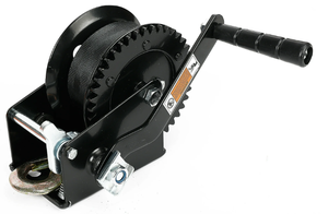 lot 107 image: Ozark Trail 1200 lb Trailer Winch with 20-Foot Strap, Boat Trailering, Model BT6176