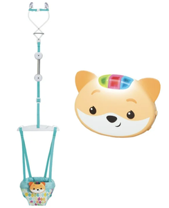 lot 112 image: LOT OF 2 Infantino 2-in-1 Music & Lights Doorway Jumper, Fox Motion-Activated Toy