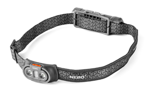 lot 125 image: LOT OF 2 NEBO Einstein 750 Lumen LED Gray Flex Headlamp