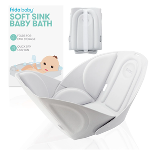 lot 253 image: Frida Baby Soft Sink Baby Bath Tub with Head Support for Unisex Newborn, Quick Drying and Easy to Clean