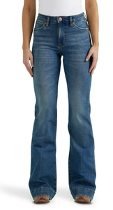 lot 273 image: Wrangler Womens Retro High Rise Trouser Jean 25x30