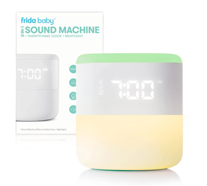 lot 280 image: Frida Baby 3-in-1 Bluetooth White Noise Sound Machine, Gentle Sunrise Sleep Trainer Nightlight, and Alarm Clock for Nursery or Kids Bedroom