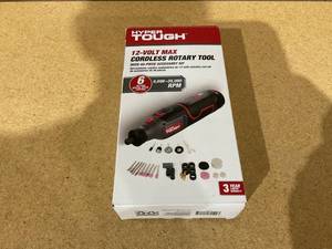 lot 124 image: Hyper Tough 12V Max Lithium-Ion Cordless Variable Speed Rotary Tool, 40 Accessories, with 1.5Ah Battery and Charger