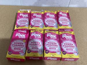 lot 532 image: LOT OF 8 The Pink Stuff - The Miracle Power Foaming Toilet Cleaner