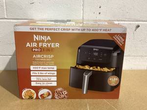lot 535 image: Ninja Pro XL 5 qt Air Fryer, Black - Automatic Shutoff