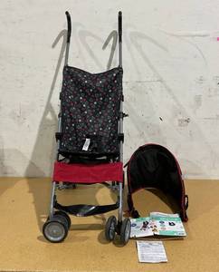 lot 418 image: Disney Baby Comfort Height Character Umbrella Stroller with Basket, Modern Mickey, Toddler, Unisex