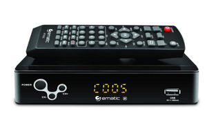 lot 558 image: CORE Digital Converter, Ematic Digital TV Converter Box with Recording, Playback, & Parental Controls, AT103B