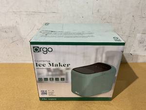 lot 14 image: Orgo Products The Aspen Countertop Ice Maker, Bullet Ice Type, 33 lbs of Ice, Green