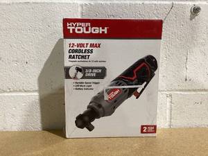 lot 544 image: Hyper Tough 12V Max Lithium-Ion Cordless Ratchet with 1.5Ah Battery & Charger 98804