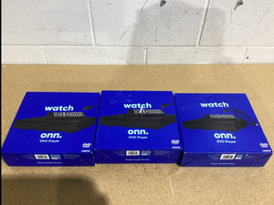 lot 553 image: LOT OF 3 Watch Onn DVD Player