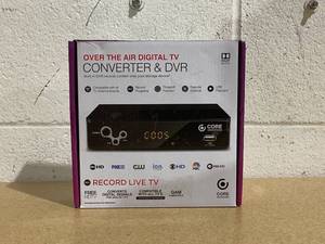 lot 557 image: CORE Digital Converter, Ematic Digital TV Converter Box with Recording, Playback, & Parental Controls, AT103B