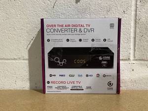 lot 559 image: CORE Digital Converter, Ematic Digital TV Converter Box with Recording, Playback, & Parental Controls, AT103B