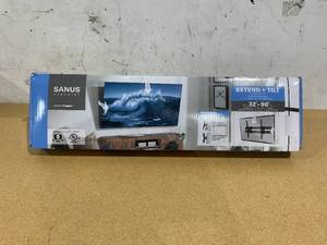 lot 452 image: SANUS Vuepoint Extendable Tilt TV Wall Mount for 32 to 90 TVs, Max Tilt and Easy Cable Access, Easy DIY Install