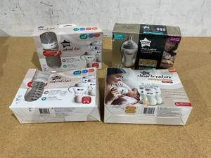 lot 705 image: LOT OF 4 Tommee Tippee Baby Bottles