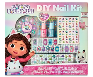 lot 524 image: LOT of 6 Gabbys Dollhouse Nail Kit, 18 Pieces, Water Based, Age 3