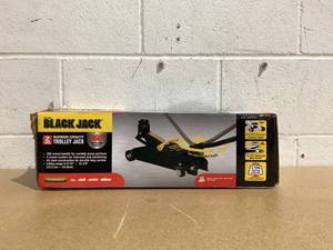 lot 603 image: Black Jack T82016W 2 Ton Trolley Jack with 360 Rotation Handle, Black