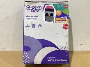 lot 666 image: Cosco Kids Simple Fold High Chair
