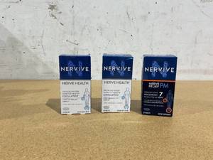 lot 727 image: LOT OF 3 Nervive Nerve Health