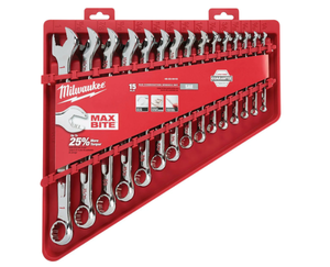 lot 15 image: Milwaukee Combination Wrench Set 48-22-9415
