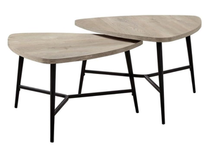 lot 27 image: 2PCS Monarch Specialties I 7939P Table Set, Coffee, End, Side, Accent, Living Room