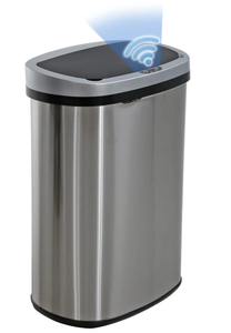 lot 99 image: BestOffice 13 Gallon Stainless Steel Touchless Kitchen Trash Can with Motion Sensor for Indoor Use