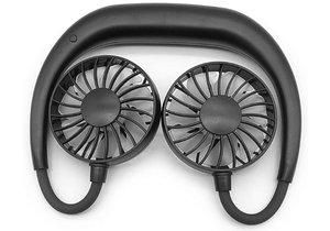 lot 174 image: LOT OF 3 MINIMAX Portable Rechargeable Necklace Fan - Hands Free Neck Fan, Bendable, 3 Speeds