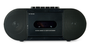 lot 183 image: Onn. Portable CDCassette Boombox with Bluetooth Wireless Technology