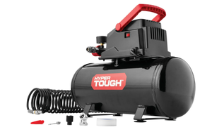 lot 210 image: Hyper Tough Black 100 PSI Oil-free Portable Air Compressor 3 gal